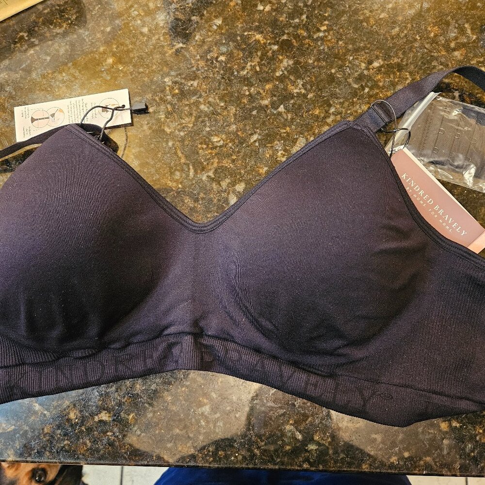 Kindred Bravely Signature Sublime Contour Pumping & Nursing Bra Black NWT M-B